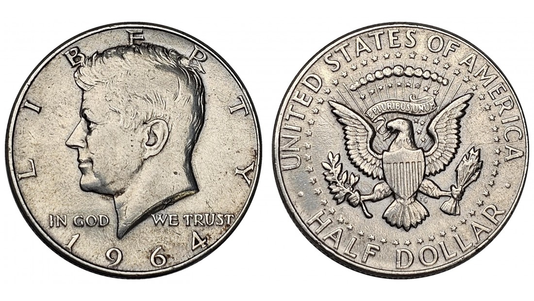 ABD 1964 Yılı 1/2 Dolar Gümüş ÇÇT