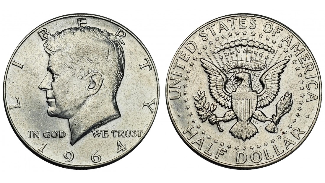 ABD 1964 Yılı 1/2 Dolar Gümüş ÇÇT