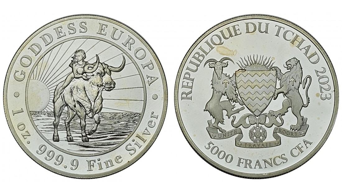 Çad 2023 Yılı 5.000 Frank 1 ons Külçe Para