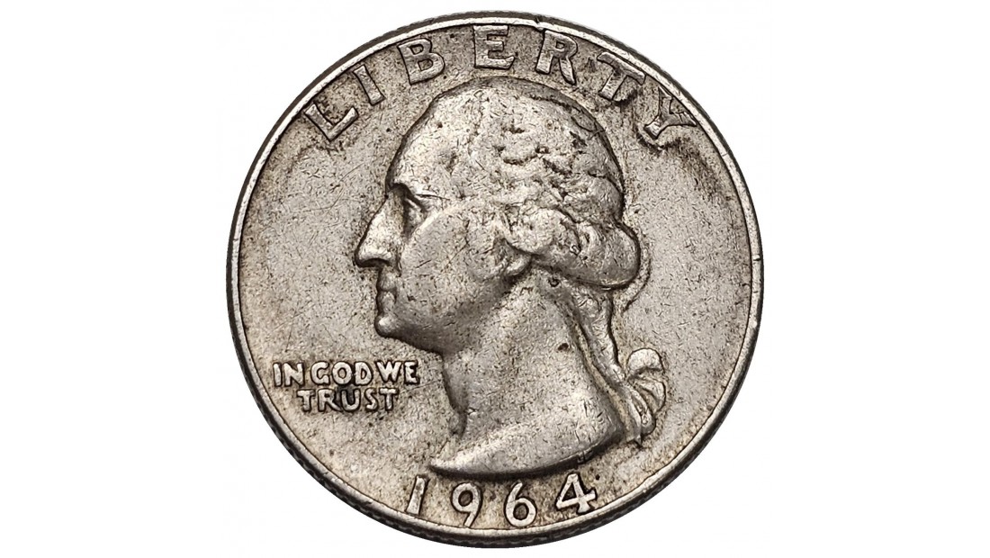 ABD 1964 Yılı 1/4 Dolar Gümüş ÇÇT