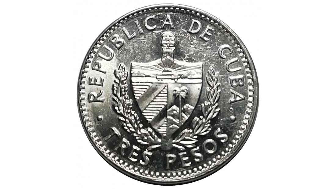 Küba 1995 Yılı 3 Peso ÇİL (+)