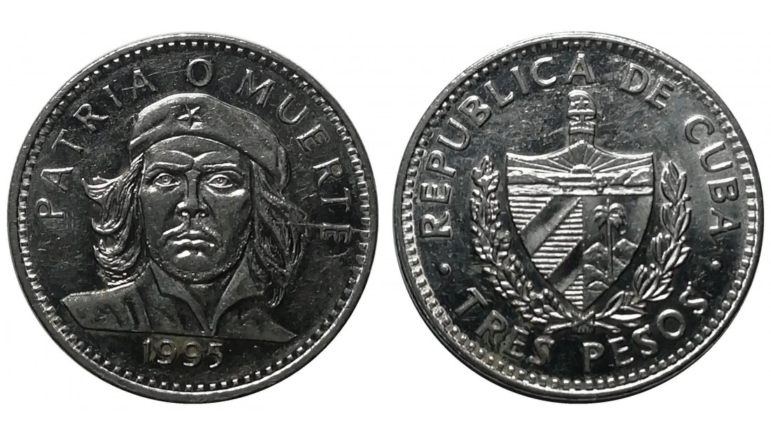 Küba 1995 Yılı 3 Peso ÇİL
