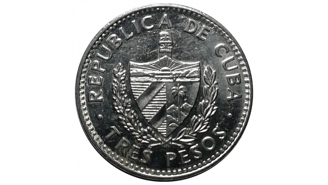 Küba 1995 Yılı 3 Peso ÇİL