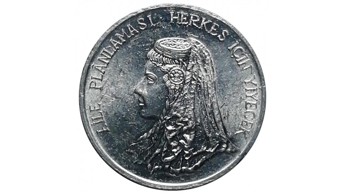 1975 Yılı 5 Kuruş FAO Aile Planlaması ÇİL (+)