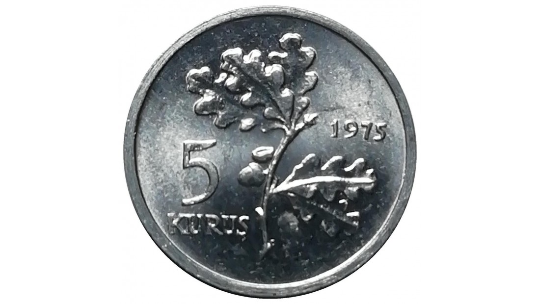 1975 Yılı 5 Kuruş FAO Aile Planlaması ÇİL (+)
