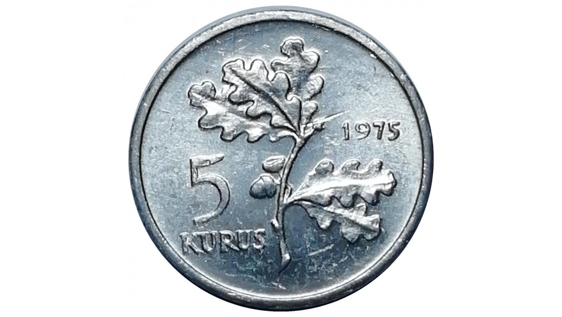 1975 Yılı 5 Kuruş FAO Aile Planlaması ÇİL (+)