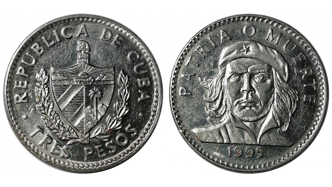 Küba 1995 YILI 3 Peso "Che Guavera" ÇİL (+)