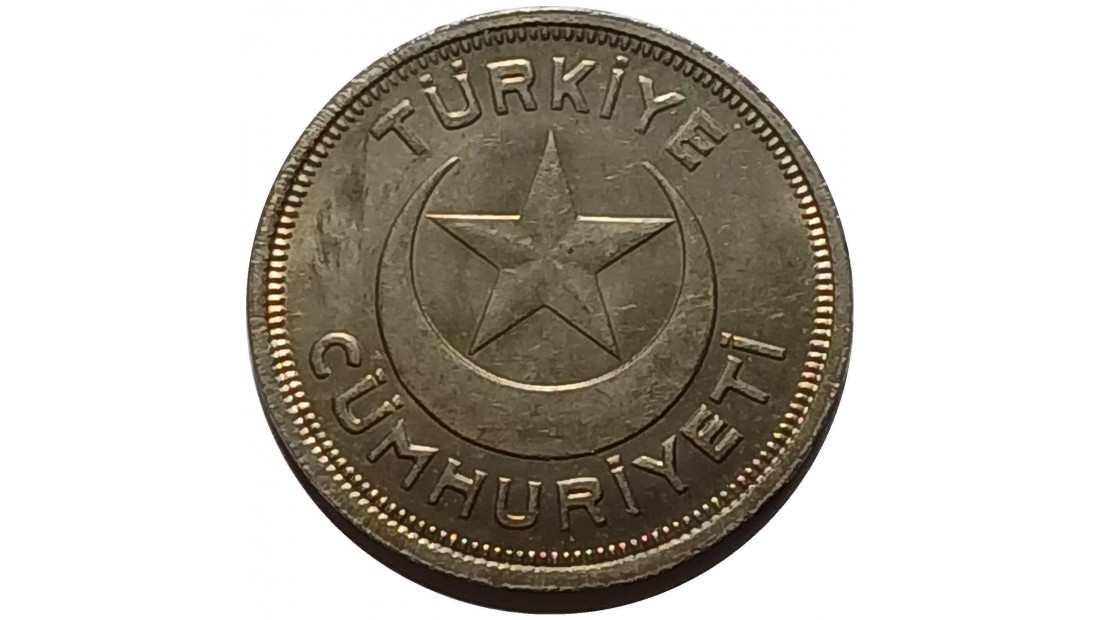1943 Yılı Nikel 5 Kuruş ÇİL(+)