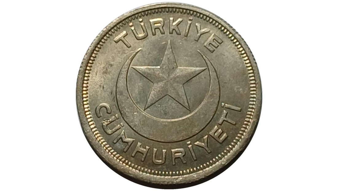 1943 Yılı Nikel 5 Kuruş ÇİL(+)