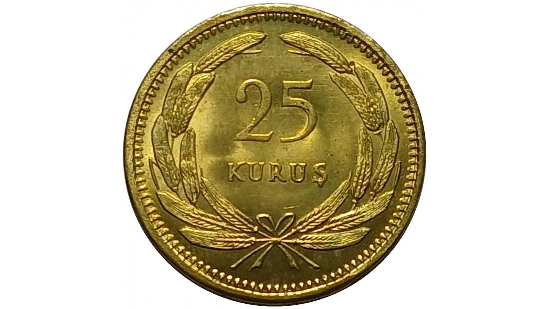 1956 Yılı 25 Kuruş ÇİL(+)