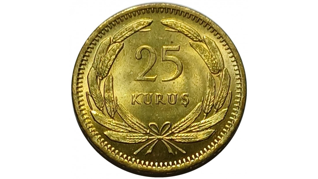 1956 Yılı 25 Kuruş ÇİL(+)