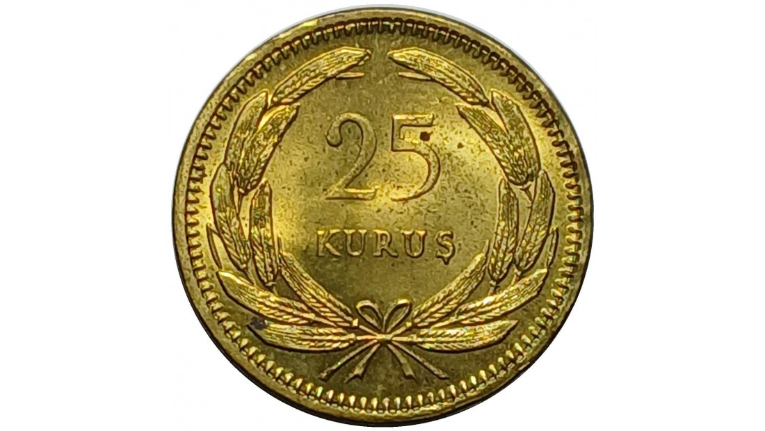 1956 Yılı 25 Kuruş ÇİL(+)