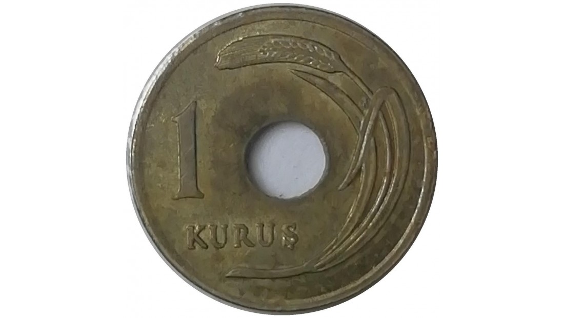 1951 Yılı 1 Kuruş Delikli ÇİLALTI