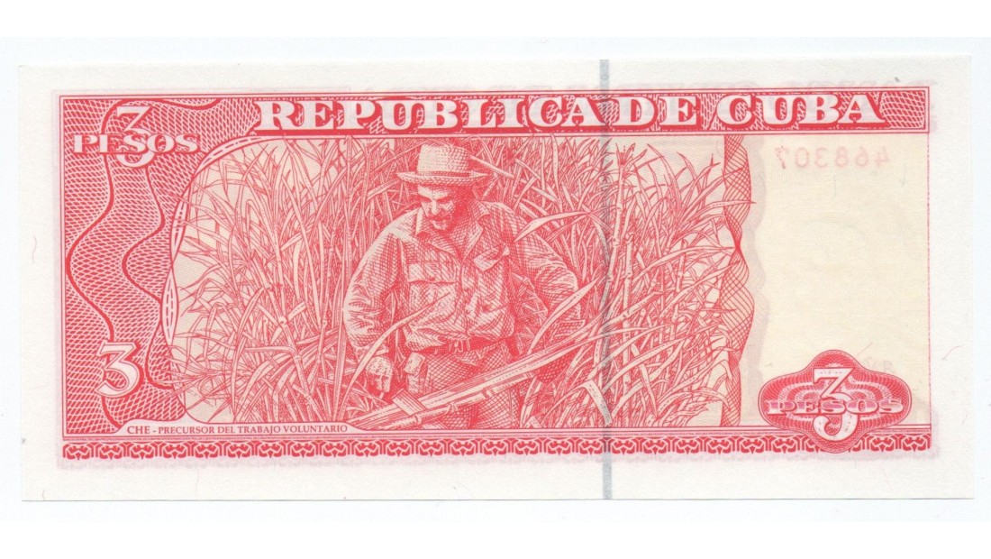 Küba 2005 Yılı 3 Peso "Che Guevara" Çil