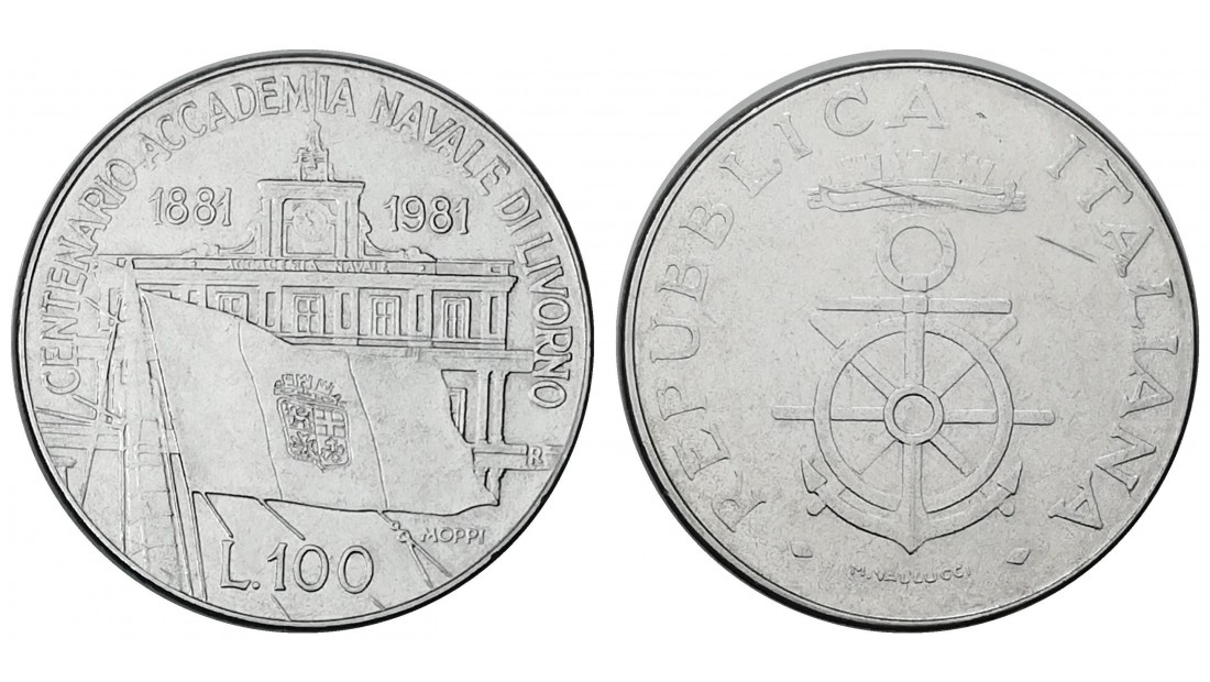 İtalya 1981 Yılı 100 Lire Donanma Akademisi 100. Yıl ÇİL
