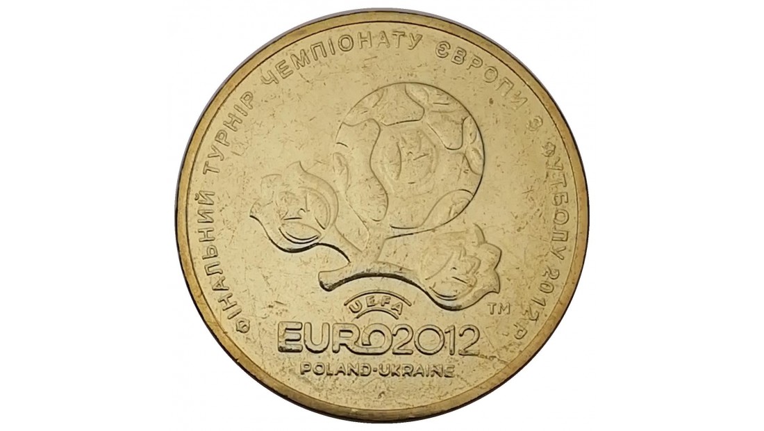 Ukrayna 2012 Yılı 1 Grivna Euro 2012 Ev Sahipliği ÇİL