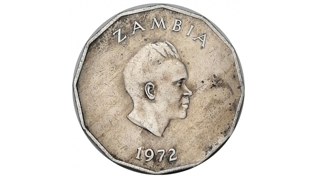 Zambiya 1972 Yılı 50 Ngwee ÇÇT