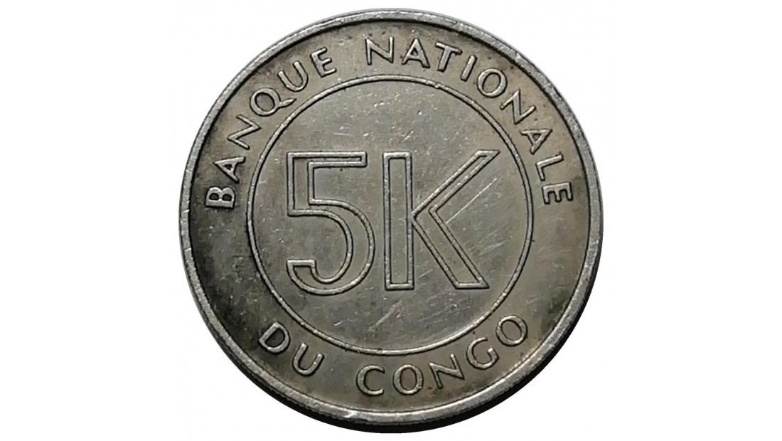Kongo 1967 Yılı 5 Makuta ÇİLALTI