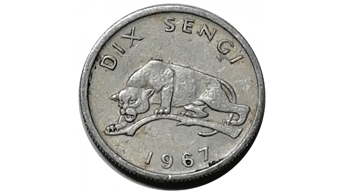 Kongo 1967 Yılı 10 Sengi ÇÇT