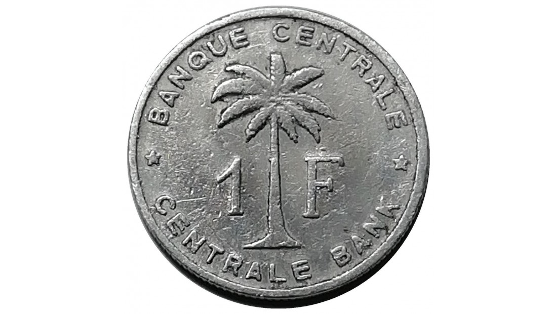 Belçika Kongosu 1958 Yılı 1 Frank ÇT