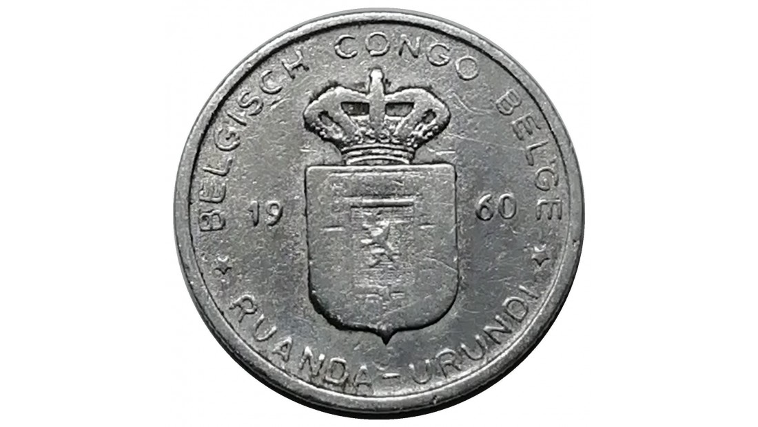 Belçika Kongosu 1960 Yılı 1 Frank ÇT